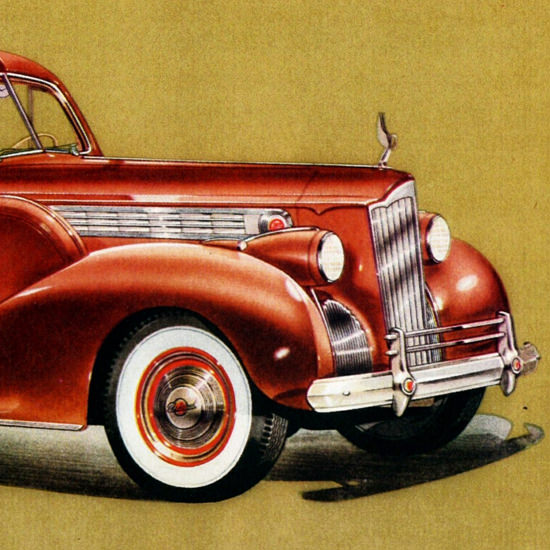 Detail Of Packard Custom Super 8 One Eighty Club 1940 | Best of Vintage Ad Art 1891-1970