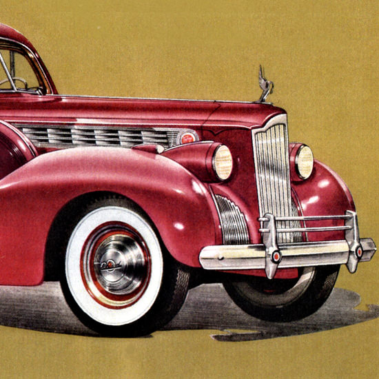 Detail Of Packard One Eighty Touring Sedan 1940 | Best of Vintage Ad Art 1891-1970