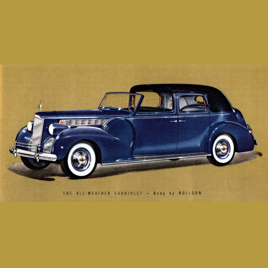 Detail Of Packard One Eighty Weather Cabriolet Rollson 1940 B | Best of Vintage Ad Art 1891-1970