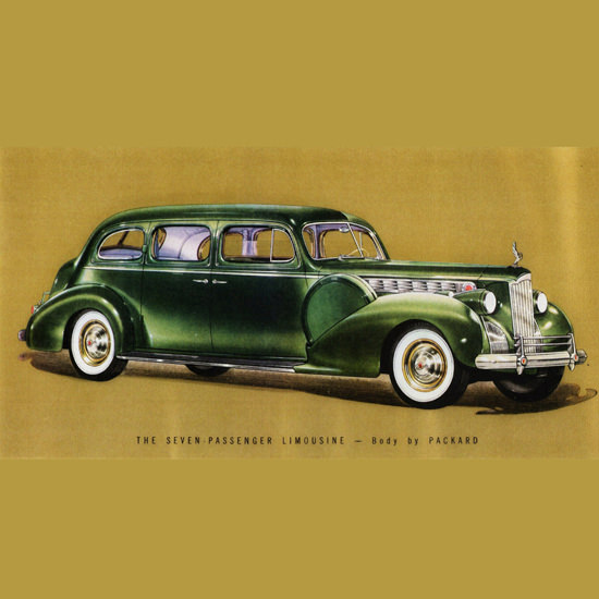 Detail Of Packard Super 8 One Eighty Limousine 1940 B | Best of 1940s Ad and Cover Art