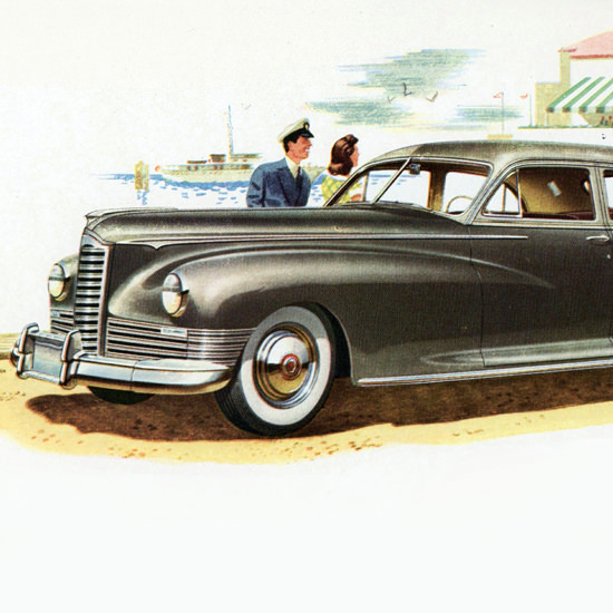 Detail Of Packard Super Clipper N Touring Sedan 1947 | Best of 1940s Ad and Cover Art