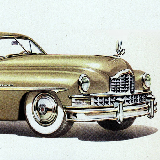 Detail Of Packard Super DeLuxe Club N Convertible 1950 | Best of 1950s Ad and Cover Art