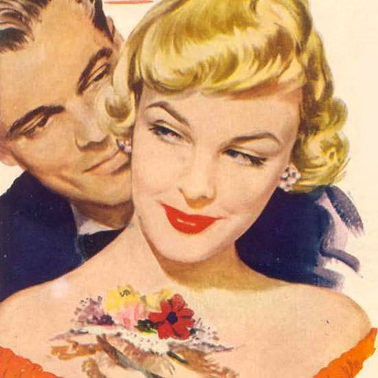 Detail Of Palmolive Soap Beauty Lather 1949 | Best of 1940s Ad and Cover Art
