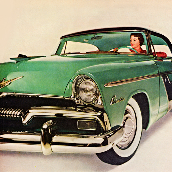 Detail Of Plymouth Belvedere Sport 1955 Biggest Most | Best of 1950s Ad and Cover Art
