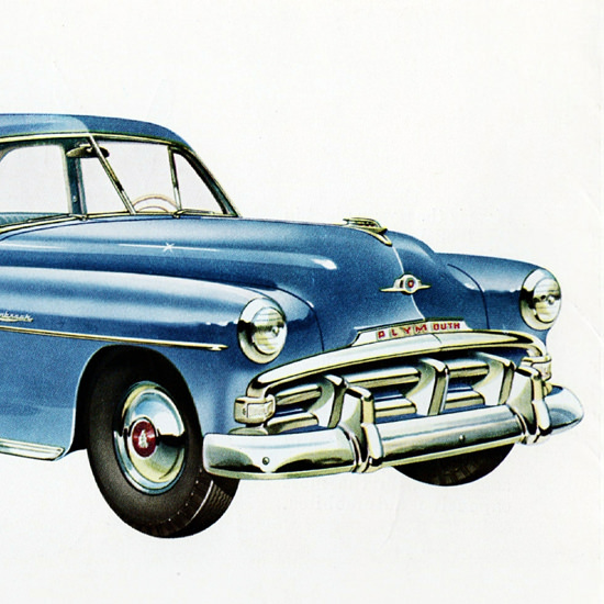 Detail Of Plymouth Cranbrook Club Coupe 1952 | Best of Vintage Ad Art 1891-1970