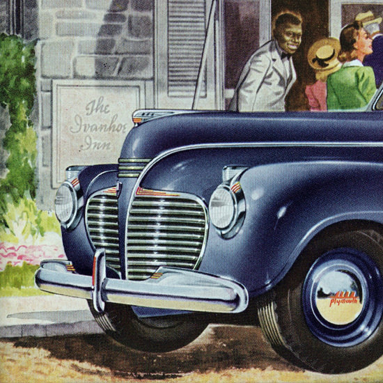 Detail Of Plymouth Special DeLuxe 1941 Brand New Zest | Best of Vintage Ad Art 1891-1970