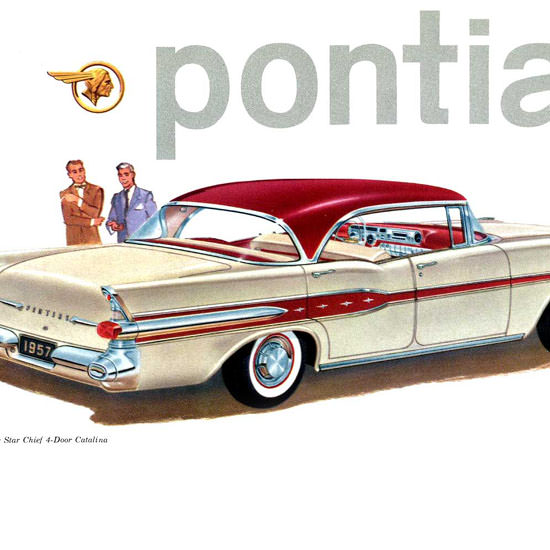 Detail Of Pontiac Star Chief 4 Door Catalina 1957 | Best of 1950s Ad and Cover Art