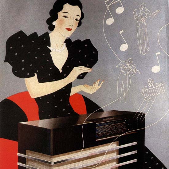 Detail Of Telefunken Radio Germany Deutschland | Best of Vintage Ad Art 1891-1970