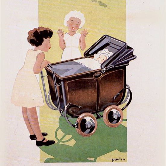 Detail Of Terrot 1934 La Grande Marque Des Tout Petits | Best of Vintage Ad Art 1891-1970