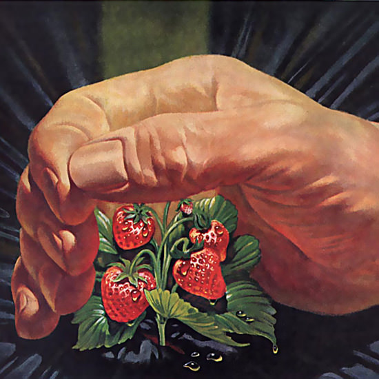 Detail Of Union Carbide Strawberries | Best of Vintage Ad Art 1891-1970