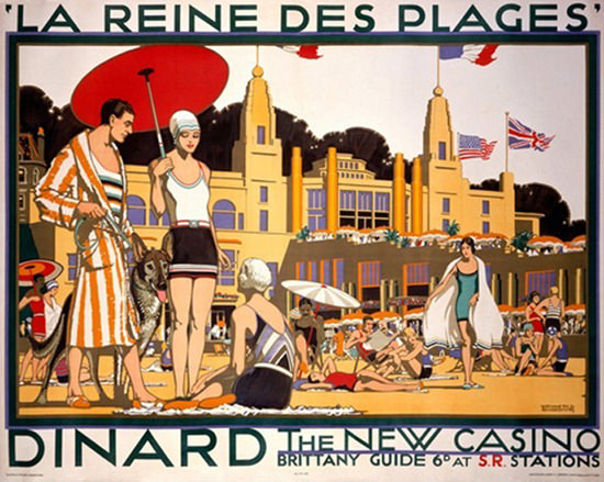 Dinard La Reine Des Plages Queen Of Beaches | Sex Appeal Vintage Ads and Covers 1891-1970