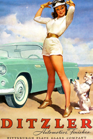 Ditzler Automotive Finishes Pittsburgh 1960s | Sex Appeal Vintage Ads and Covers 1891-1970
