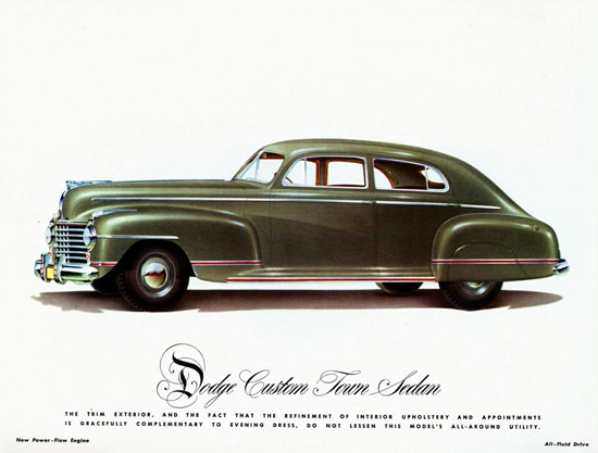 Dodge Custom Town Sedan 1942 | Vintage Cars 1891-1970