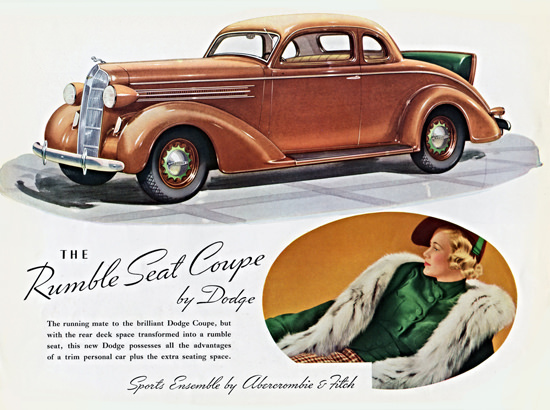 Dodge Rumble Seat Coupe 1936 | Vintage Cars 1891-1970