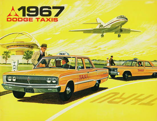 Dodge Taxis 1967 Airport | Vintage Cars 1891-1970