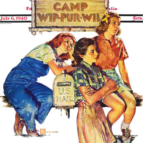 Douglass Crockwell Saturday Evening Post 1940_07_06 Copyright crop | Best of 1940s Ad and Cover Art
