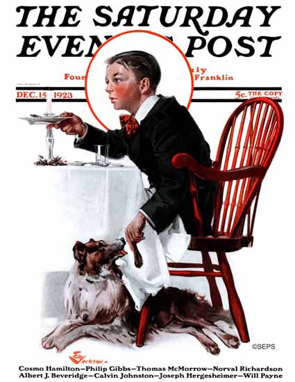 EM Jackson Artist Saturday Evening Post 1923_12_15 | The Saturday Evening Post Graphic Art Covers 1892-1930