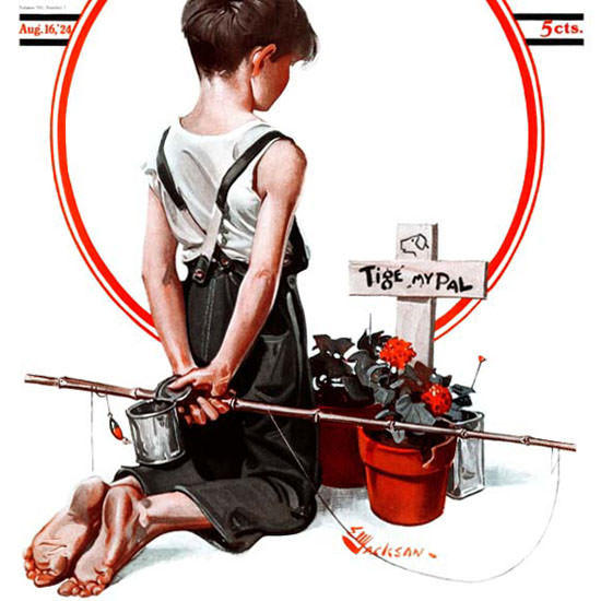 EM Jackson Cover Artist Saturday Evening Post 1924_08_16 Copyright crop | Best of 1920s Ad and Cover Art