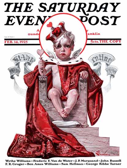 EM Jackson Saturday Evening Post St Valentine 1925_02_14 | The Saturday Evening Post Graphic Art Covers 1892-1930