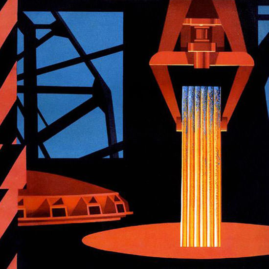 Edmund Lewandowski Fortune Magazine December 1948 Copyright crop | Best of Vintage Cover Art 1900-1970
