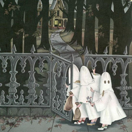 Edna Eicke The New Yorker 1945_10_27 Copyright crop | Best of Vintage Cover Art 1900-1970