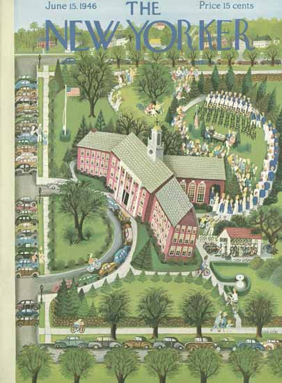 Edna Eicke The New Yorker 1946_06_15 Copyright | The New Yorker Graphic Art Covers 1946-1970