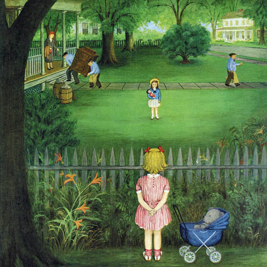 Edna Eicke The New Yorker 1950_07_29 Copyright crop | Best of 1950s Ad and Cover Art