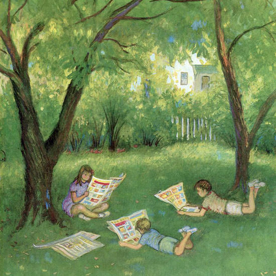 Edna Eicke The New Yorker 1961_08_12 Copyright crop | Best of 1960s Ad and Cover Art
