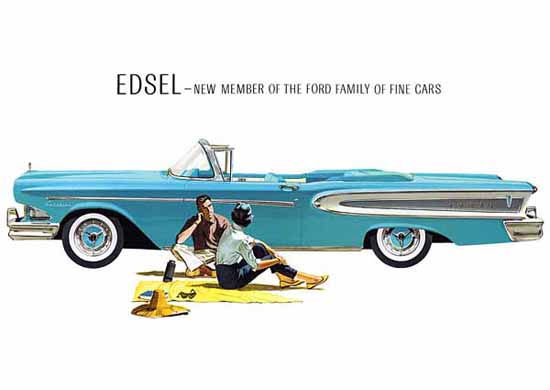 Edsel Citation Convertible 1958 Ad | Vintage Cars 1891-1970
