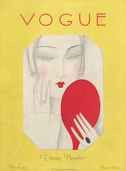 Eduardo Garcia Benito Vogue Cover 1925-11-15 Copyright Sex Appeal | Sex Appeal Vintage Ads and Covers 1891-1970