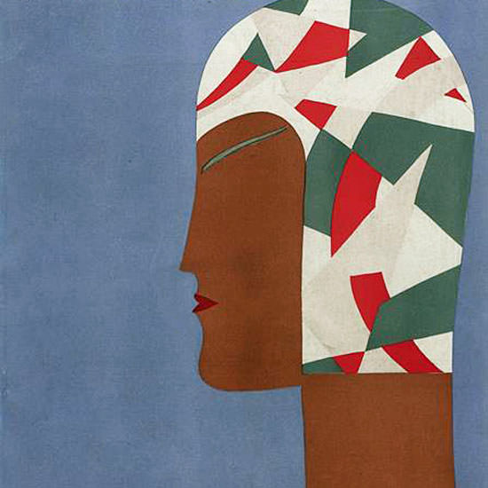 Eduardo Garcia Benito Vogue Cover 1929-07-06 Copyright crop | Best of Vintage Cover Art 1900-1970