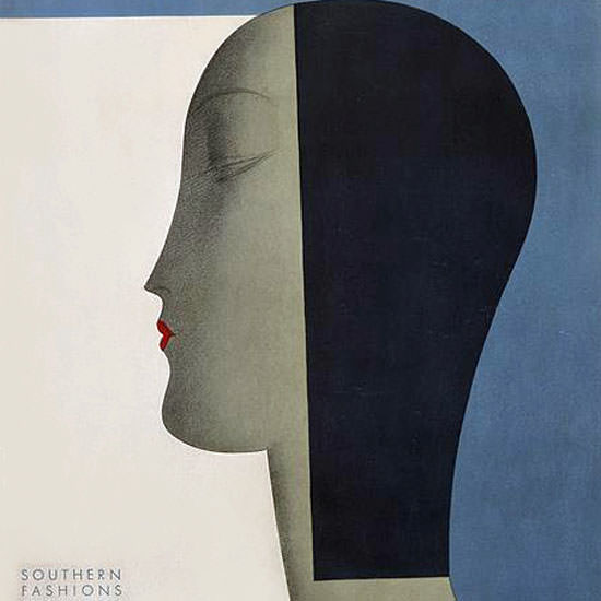 Eduardo Garcia Benito Vogue Cover 1930-01-04 Copyright crop | Best of 1930s Ad and Cover Art
