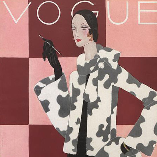 Eduardo Garcia Benito Vogue Cover 1930-10-27 Copyright crop | Best of Vintage Cover Art 1900-1970