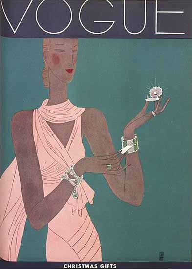 Eduardo Garcia Benito Vogue Cover 1931-12-01 Copyright | Vogue Magazine Graphic Art Covers 1902-1958