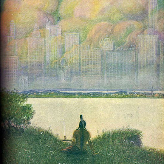 Edward Brewer Life Humor Magazine 1908-10-08 Copyright crop | Best of Vintage Cover Art 1900-1970