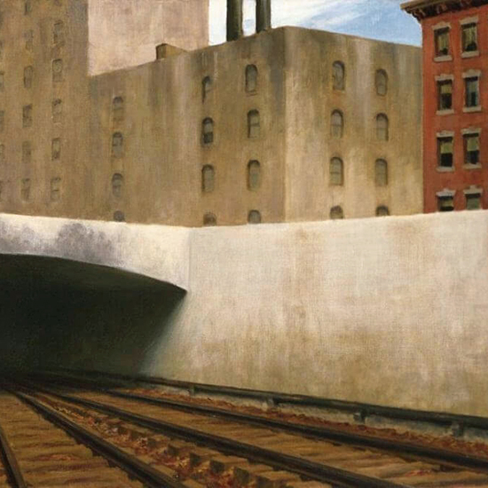 Edward Hopper Approaching a City 1946 crop | Edward Hopper Paintings, Aquarelles, Illustrations, Ads 1900-1966
