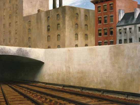 Edward Hopper Approaching a City 1946 | Edward Hopper Paintings, Aquarelles, Illustrations, Ads 1900-1966