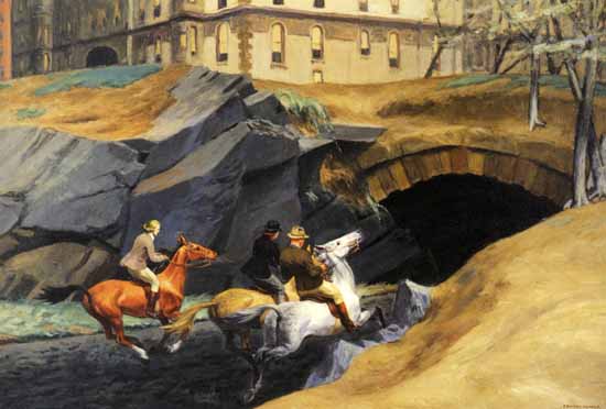 Edward Hopper Bridle Path 1939 | Edward Hopper Paintings, Aquarelles, Illustrations, Ads 1900-1966