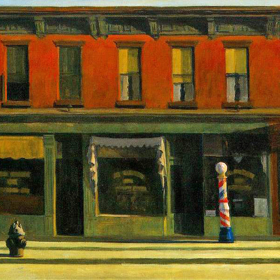 Edward Hopper Early Sunday Morning 1930 crop | Edward Hopper Paintings, Aquarelles, Illustrations, Ads 1900-1966