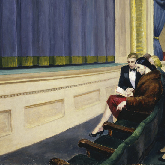 Edward Hopper First Row Orchestra 1951 crop | Edward Hopper Paintings, Aquarelles, Illustrations, Ads 1900-1966