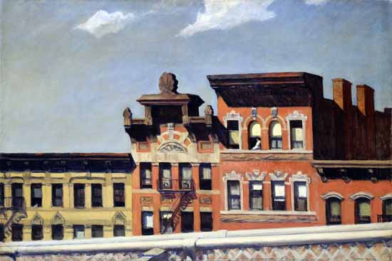Edward Hopper From Williamsburg Bridge 1928 | Edward Hopper Paintings, Aquarelles, Illustrations, Ads 1900-1966