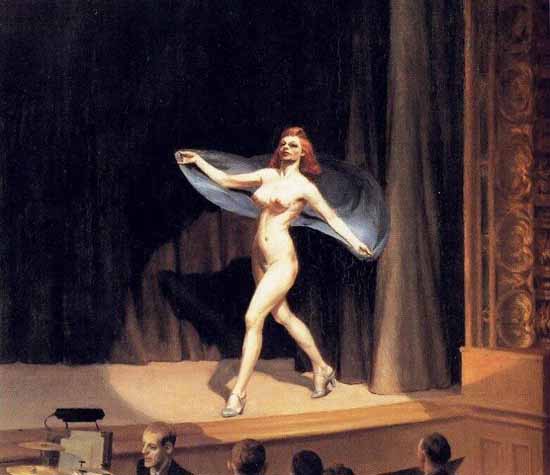 Edward Hopper Girlie Show 1941 | Edward Hopper Paintings, Aquarelles, Illustrations, Ads 1900-1966