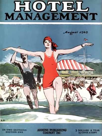 Edward Hopper Hotel Management 8-1925 | Edward Hopper Paintings, Aquarelles, Illustrations, Ads 1900-1966