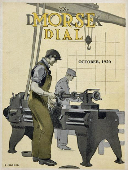 Edward Hopper Morse Dry Dock Dial 10-1920 | Edward Hopper Paintings, Aquarelles, Illustrations, Ads 1900-1966