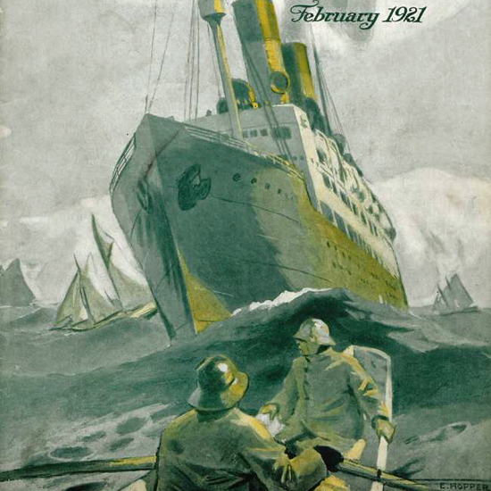 Edward Hopper Morse Dry Dock Dial 2-1921 crop | Edward Hopper Paintings, Aquarelles, Illustrations, Ads 1900-1966
