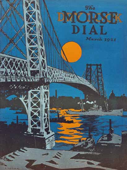 Edward Hopper Morse Dry Dock Dial 3-1921 | Edward Hopper Paintings, Aquarelles, Illustrations, Ads 1900-1966