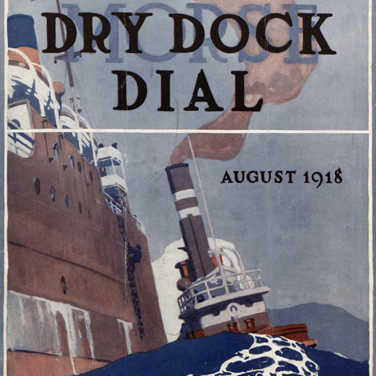 Edward Hopper Morse Dry Dock Dial 9-1918 crop | Edward Hopper Paintings, Aquarelles, Illustrations, Ads 1900-1966