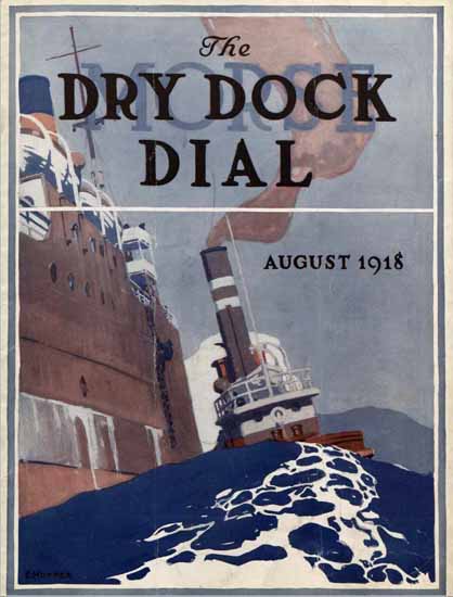 Edward Hopper Morse Dry Dock Dial 9-1918 | Edward Hopper Paintings, Aquarelles, Illustrations, Ads 1900-1966