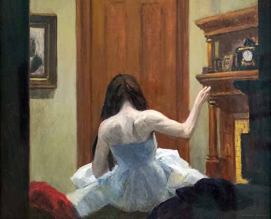 Edward Hopper New York Interior 1921 | Edward Hopper Paintings, Aquarelles, Illustrations, Ads 1900-1966