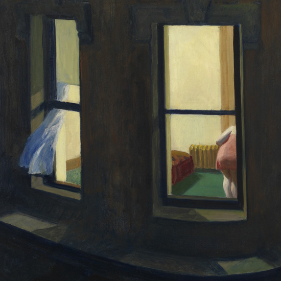 Edward Hopper Night Windows 1928 crop B | Edward Hopper Paintings, Aquarelles, Illustrations, Ads 1900-1966
